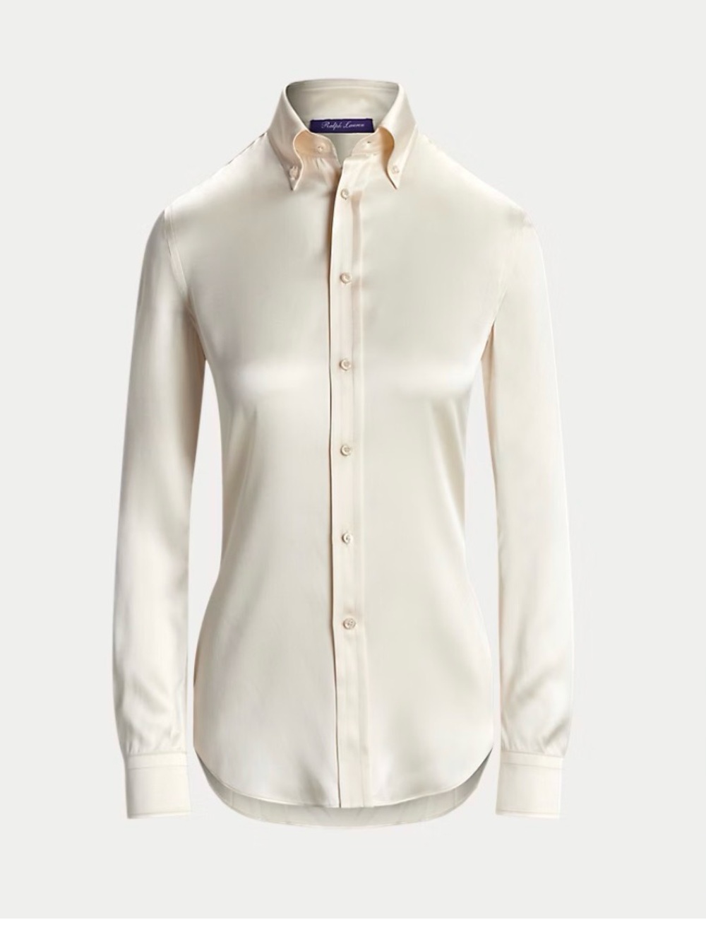 Ralph Lauren Ivory Button-Front Dress Shirt